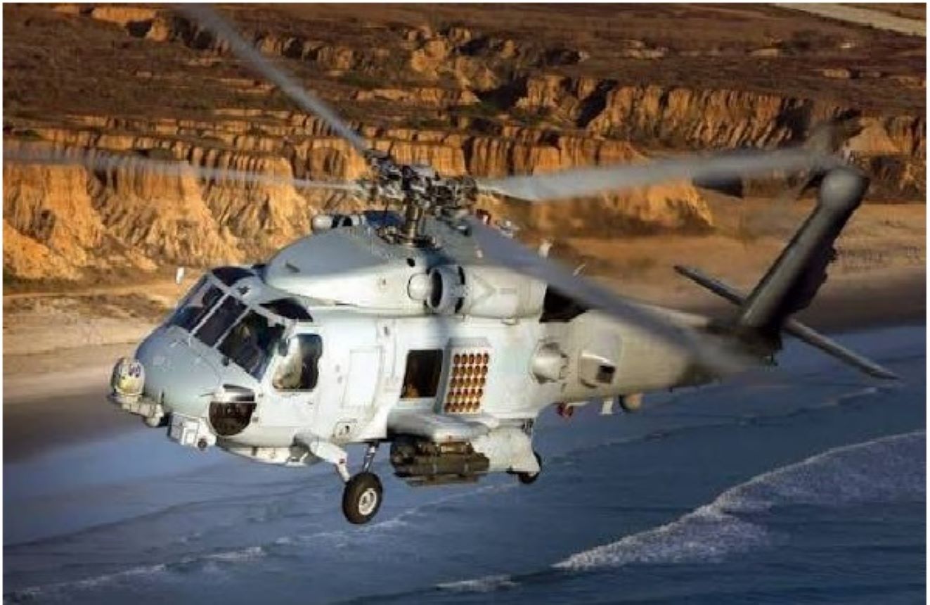 Indian Navy received another MH-60R Seahawk helicopter in Kochi